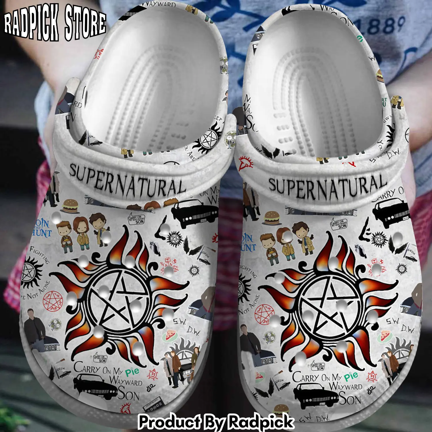 Radpick supernatural tv series clogs shoes comfortable for men women rp6521022